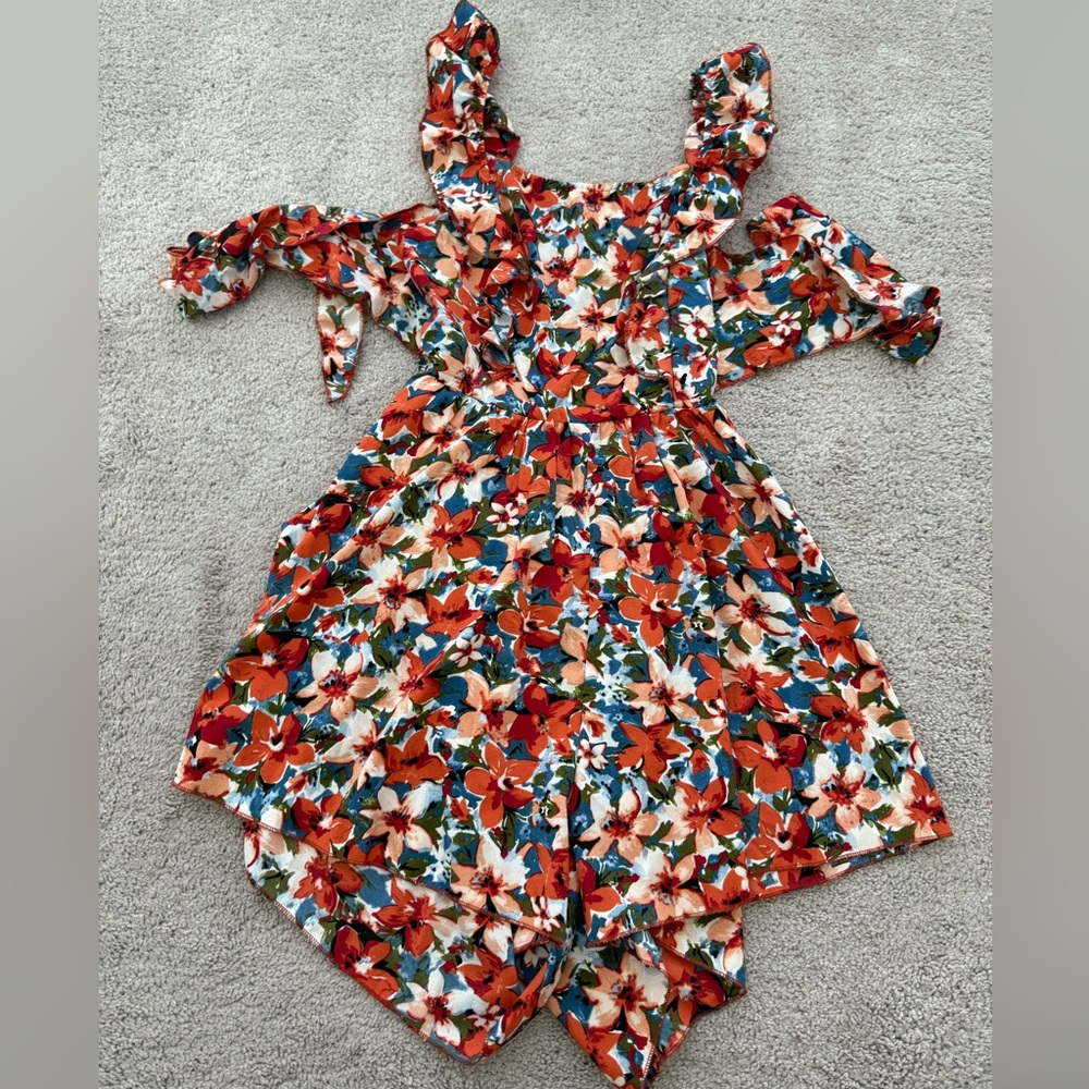 Floral Sleeveless Romper